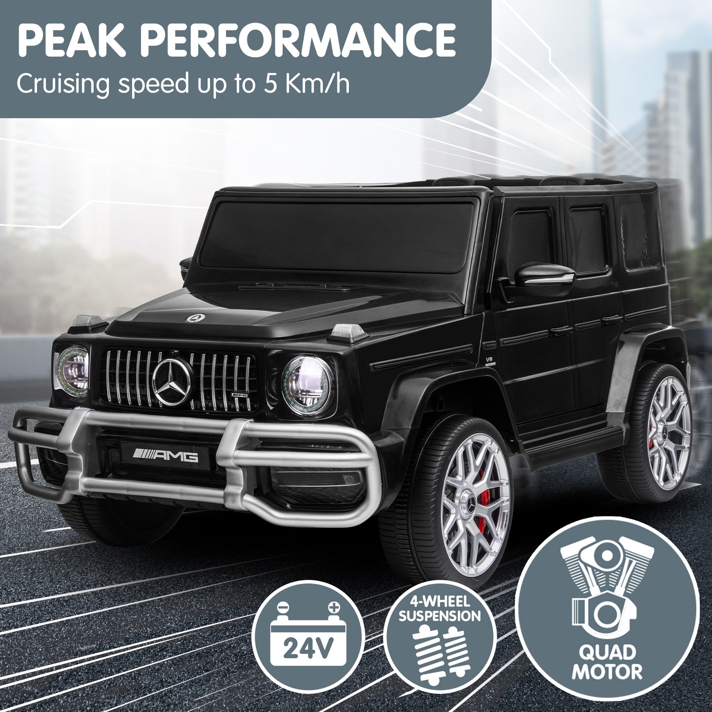 Kahuna Mercedes Benz AMG G63 Kids Electric Two Seater Ride On Car with Remote Control