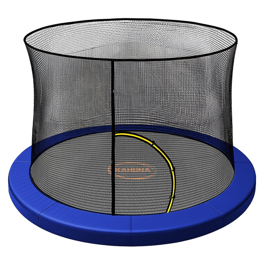 Kahuna 16ft Trampoline Pad and Net - Blue