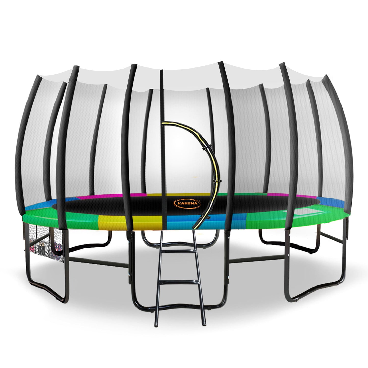 Kahuna Twister 12ft Springless Trampoline Outdoor Mat Pad Net Ladder
