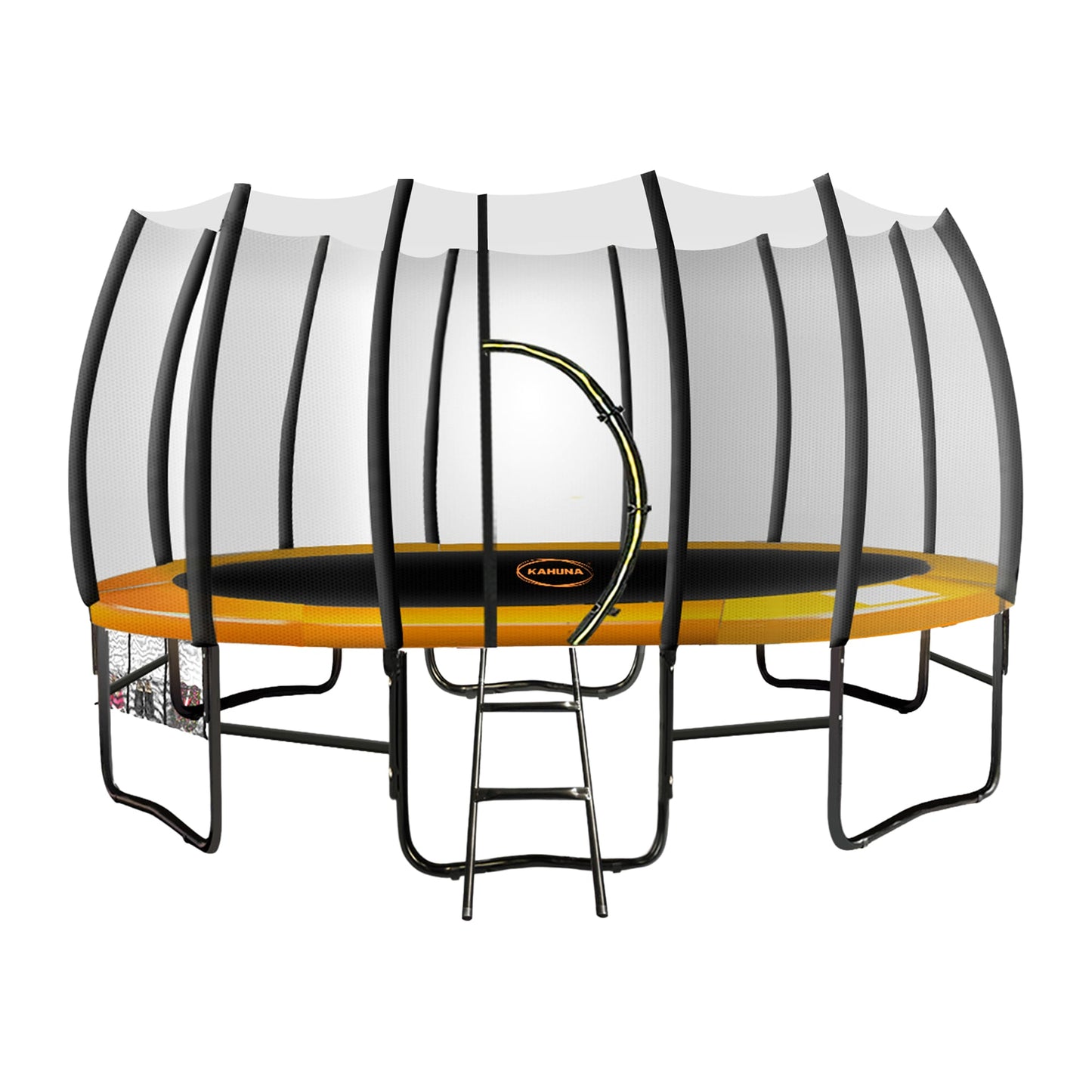 Kahuna Twister 12ft Springless Trampoline Outdoor Mat Pad Net Ladder